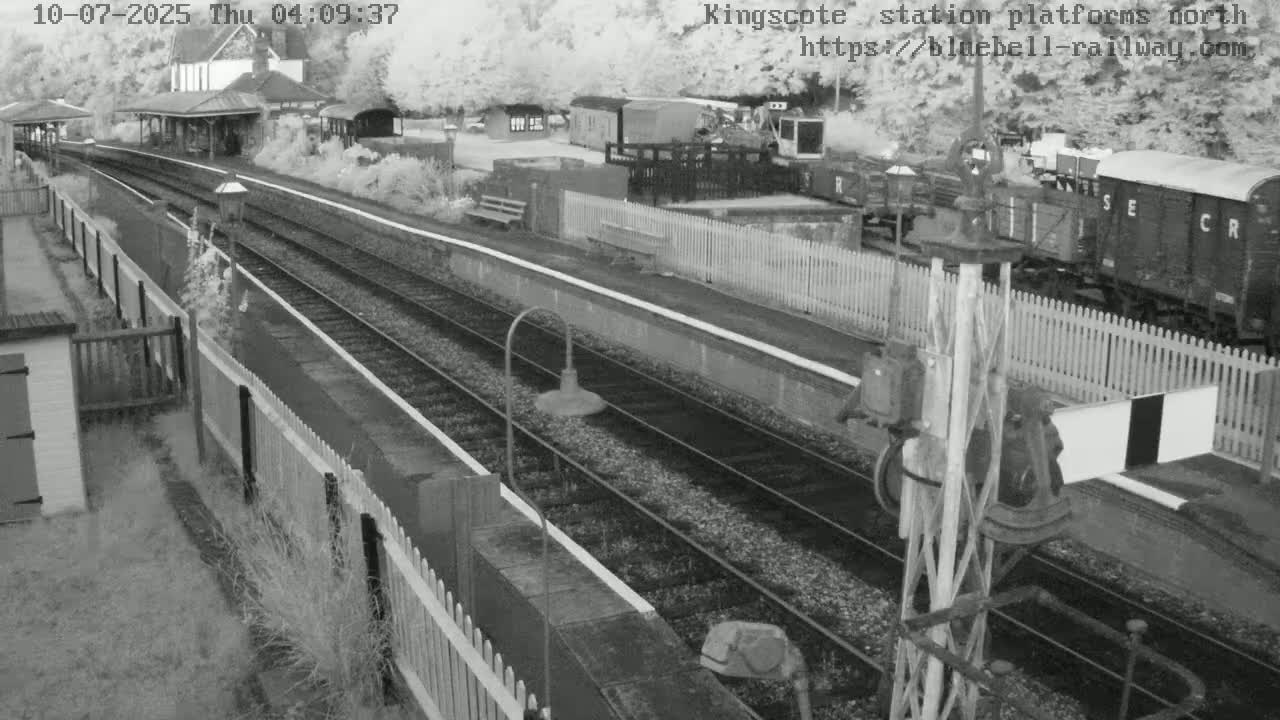 Kingscote Station , Bluebell Railway (Platforms North) Live Cam - East Grinstead, Mid Sussex, West Sussex, South East, England, United Kingdom