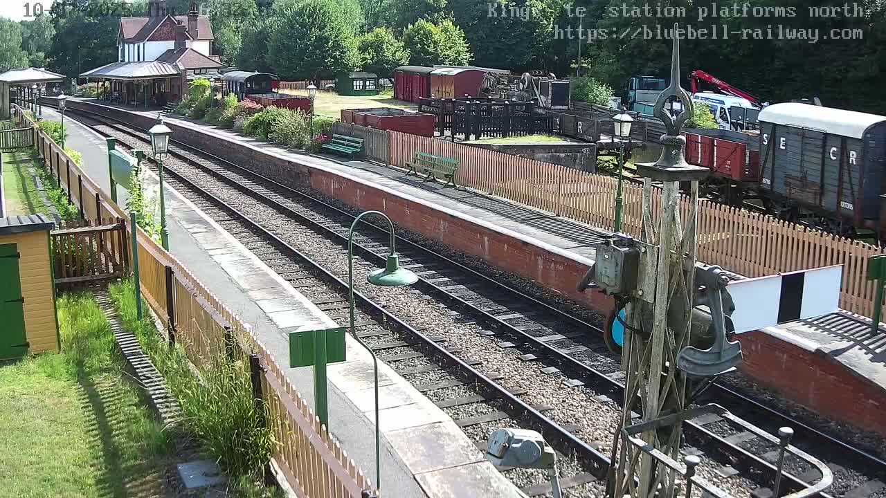 Kingscote Station , Bluebell Railway (Platforms North) Live Cam - East Grinstead, Mid Sussex, West Sussex, South East, England, United Kingdom