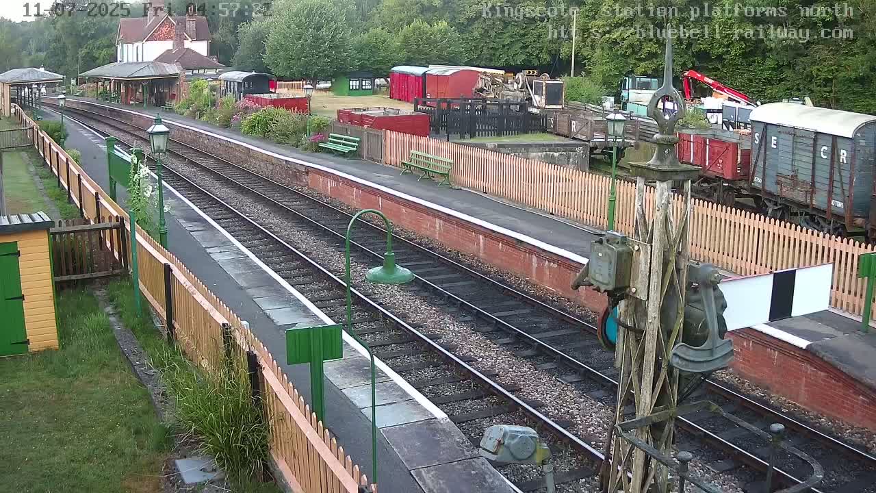Kingscote Station , Bluebell Railway (Platforms North) Live Cam - East Grinstead, Mid Sussex, West Sussex, South East, England, United Kingdom