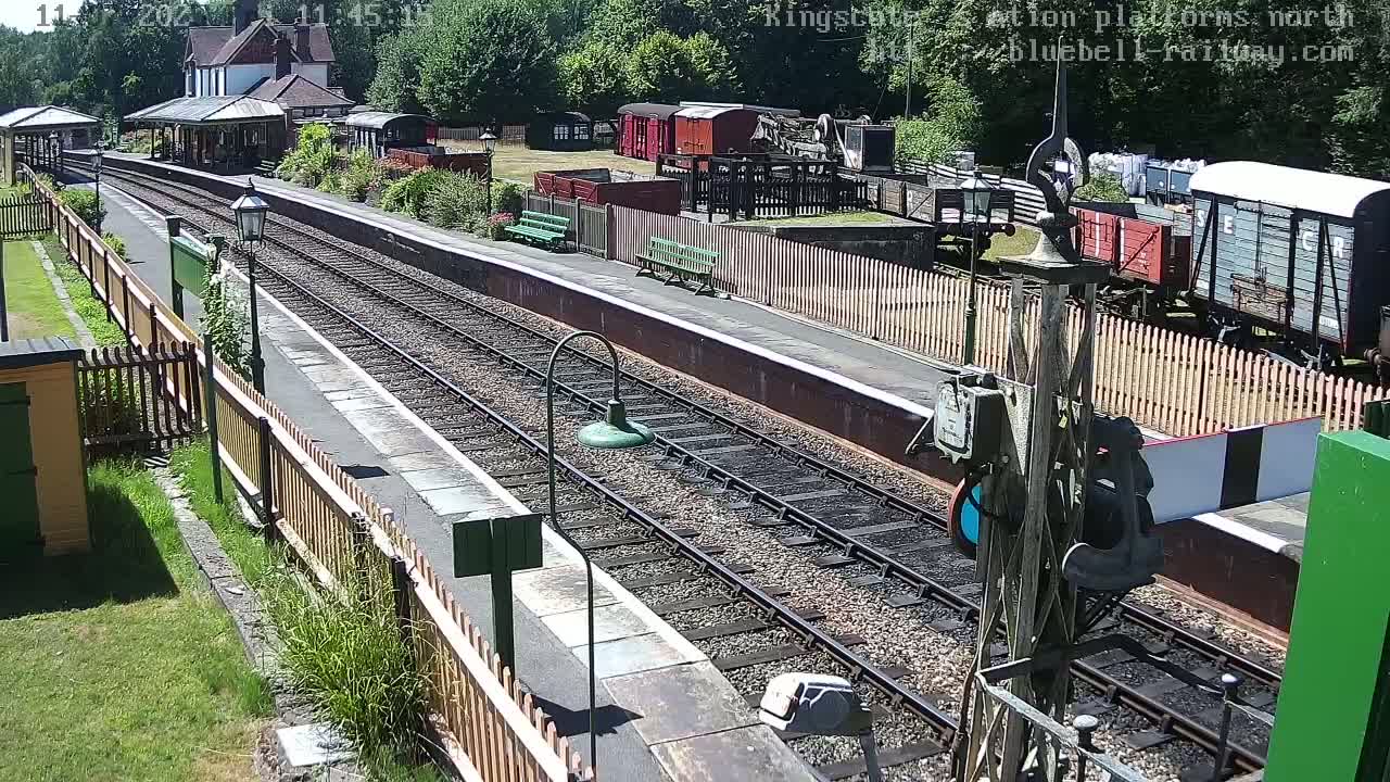 Kingscote Station , Bluebell Railway (Platforms North) Live Cam - East Grinstead, Mid Sussex, West Sussex, South East, England, United Kingdom