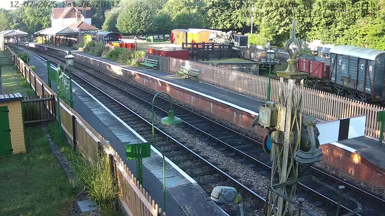 Kingscote Station , Bluebell Railway (Platforms North) Live Cam - East Grinstead, Mid Sussex, West Sussex, South East, England, United Kingdom