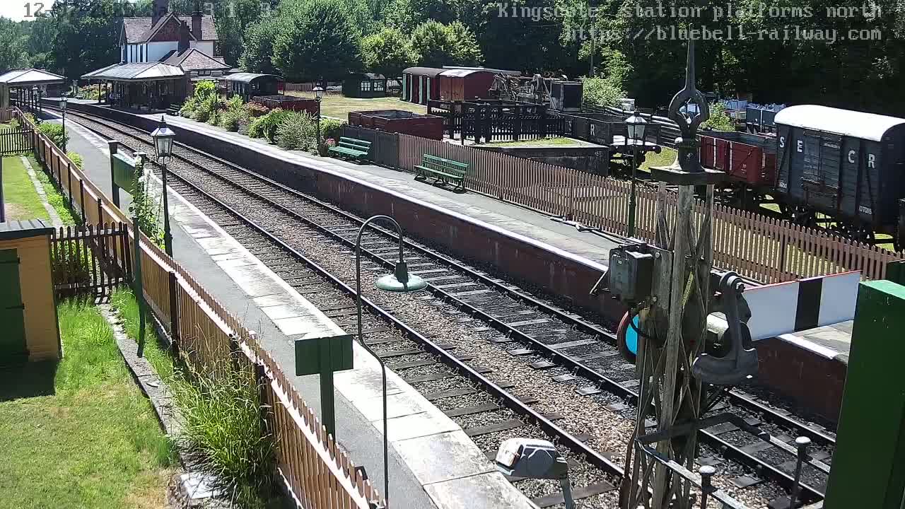 Kingscote Station , Bluebell Railway (Platforms North) Live Cam - East Grinstead, Mid Sussex, West Sussex, South East, England, United Kingdom