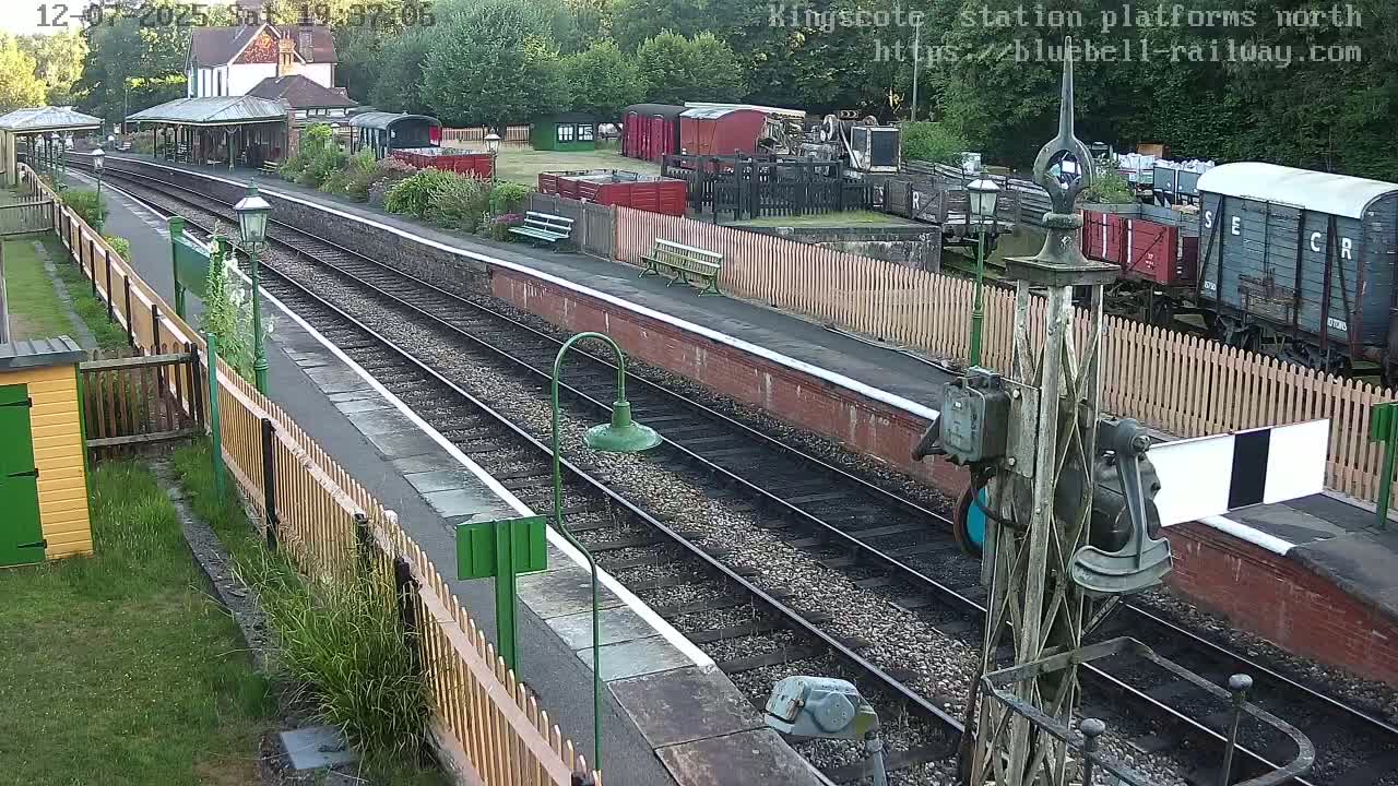 Kingscote Station , Bluebell Railway (Platforms North) Live Cam - East Grinstead, Mid Sussex, West Sussex, South East, England, United Kingdom