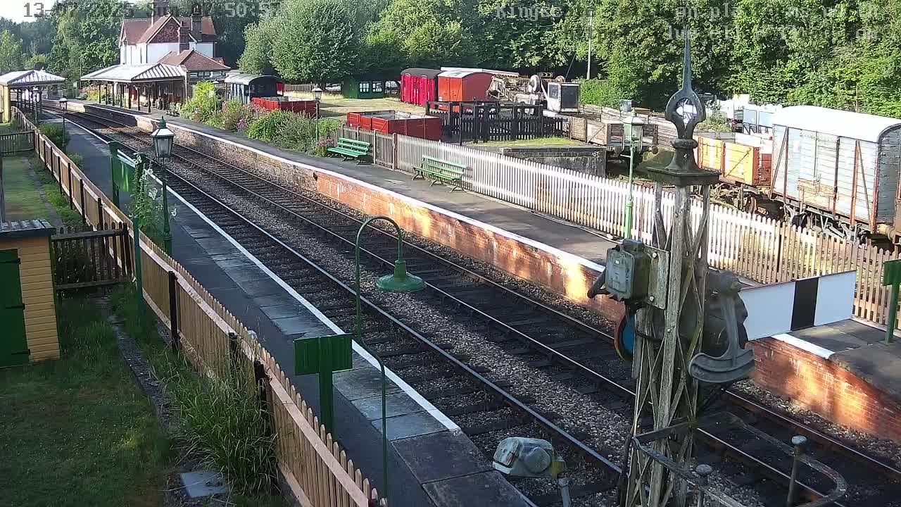 Kingscote Station , Bluebell Railway (Platforms North) Live Cam - East Grinstead, Mid Sussex, West Sussex, South East, England, United Kingdom