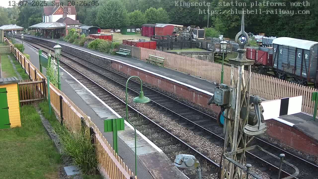 Kingscote Station , Bluebell Railway (Platforms North) Live Cam - East Grinstead, Mid Sussex, West Sussex, South East, England, United Kingdom