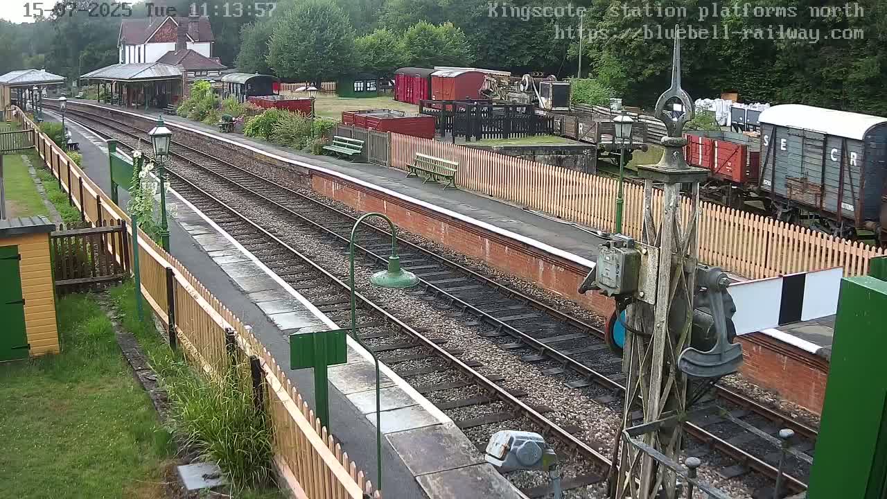 Kingscote Station , Bluebell Railway (Platforms North) Live Cam - East Grinstead, Mid Sussex, West Sussex, South East, England, United Kingdom
