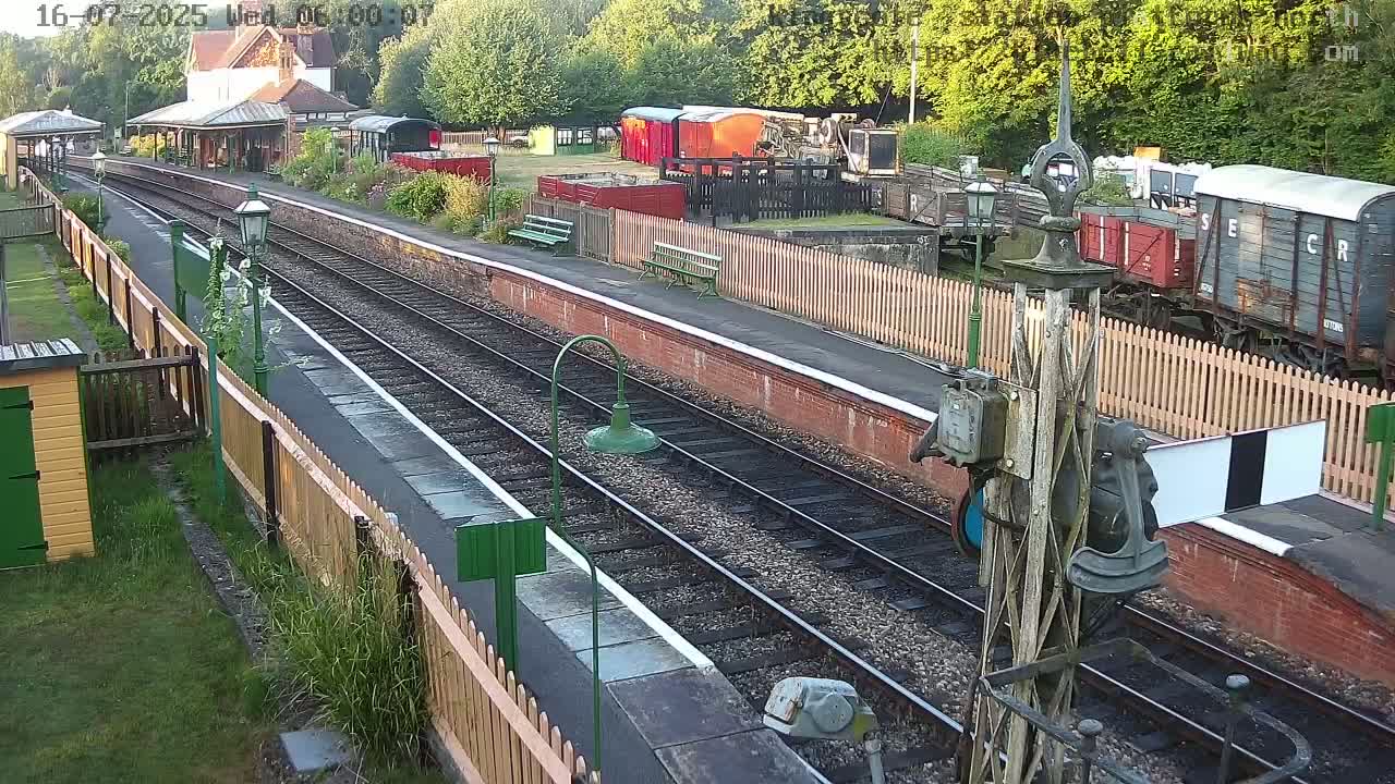 Kingscote Station , Bluebell Railway (Platforms North) Live Cam - East Grinstead, Mid Sussex, West Sussex, South East, England, United Kingdom