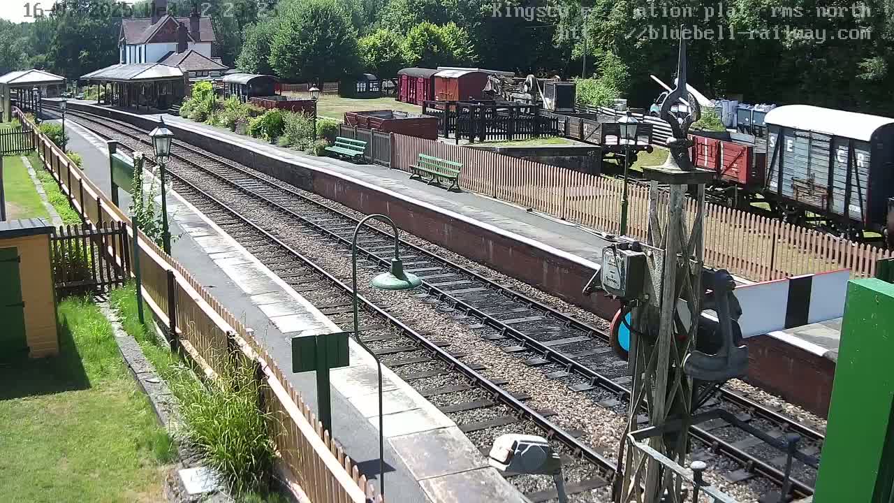 Kingscote Station , Bluebell Railway (Platforms North) Live Cam - East Grinstead, Mid Sussex, West Sussex, South East, England, United Kingdom