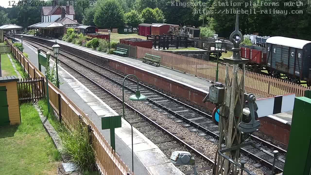 Kingscote Station , Bluebell Railway (Platforms North) Live Cam - East Grinstead, Mid Sussex, West Sussex, South East, England, United Kingdom