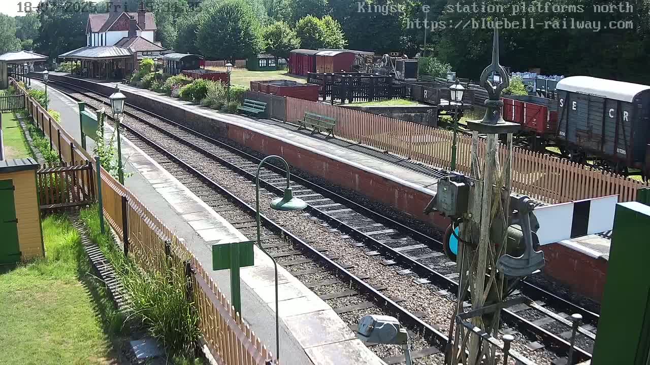 Kingscote Station , Bluebell Railway (Platforms North) Live Cam - East Grinstead, Mid Sussex, West Sussex, South East, England, United Kingdom