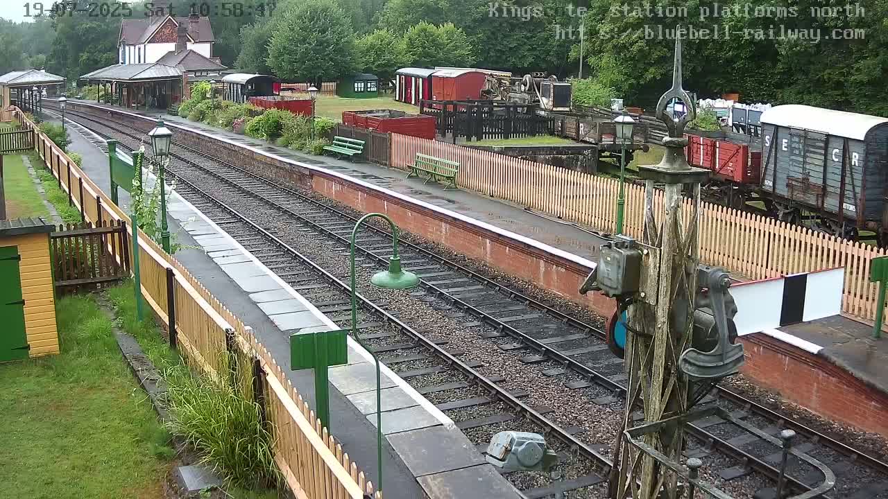 Kingscote Station , Bluebell Railway (Platforms North) Live Cam - East Grinstead, Mid Sussex, West Sussex, South East, England, United Kingdom