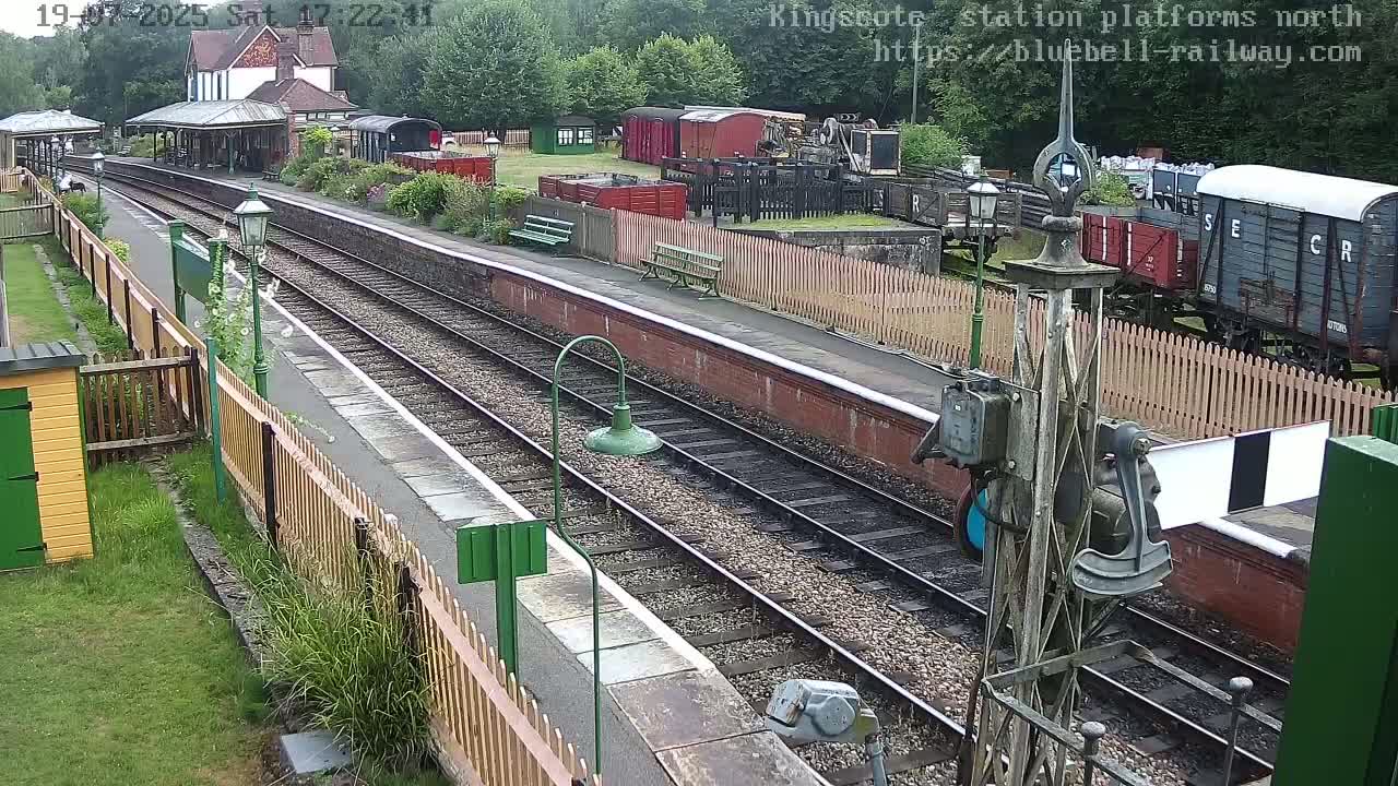 Kingscote Station , Bluebell Railway (Platforms North) Live Cam - East Grinstead, Mid Sussex, West Sussex, South East, England, United Kingdom