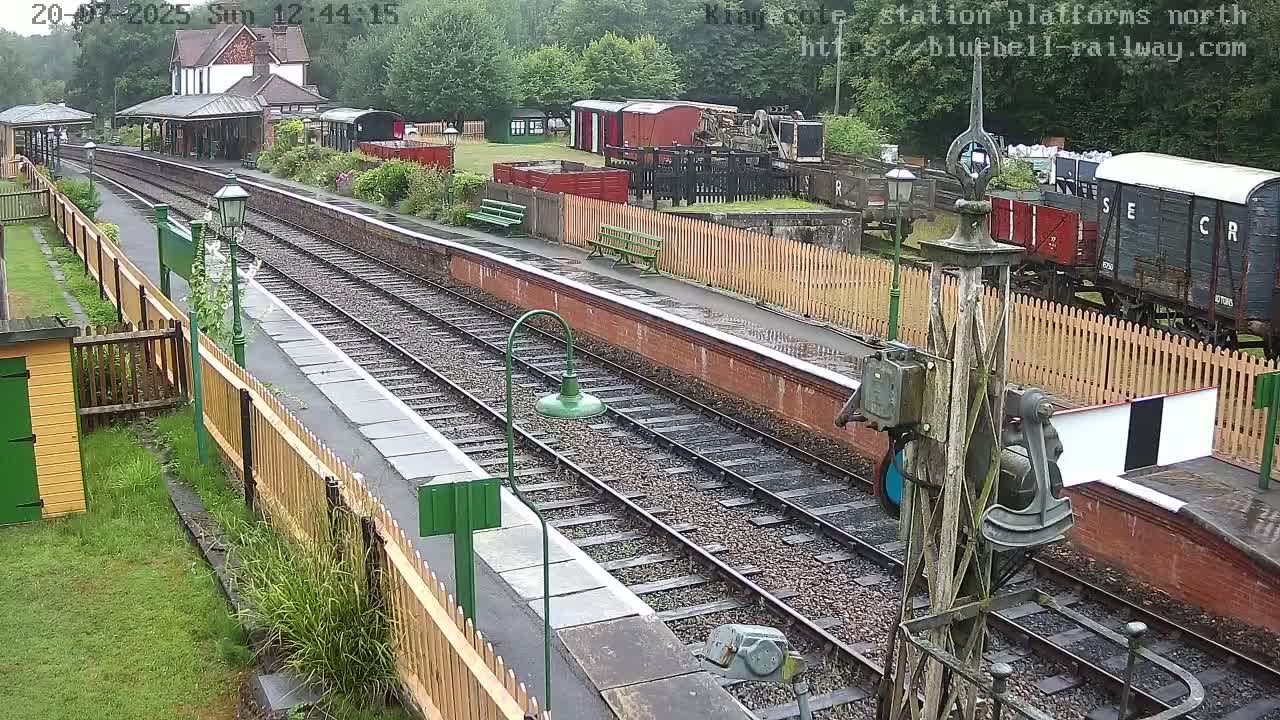 Kingscote Station , Bluebell Railway (Platforms North) Live Cam - East Grinstead, Mid Sussex, West Sussex, South East, England, United Kingdom
