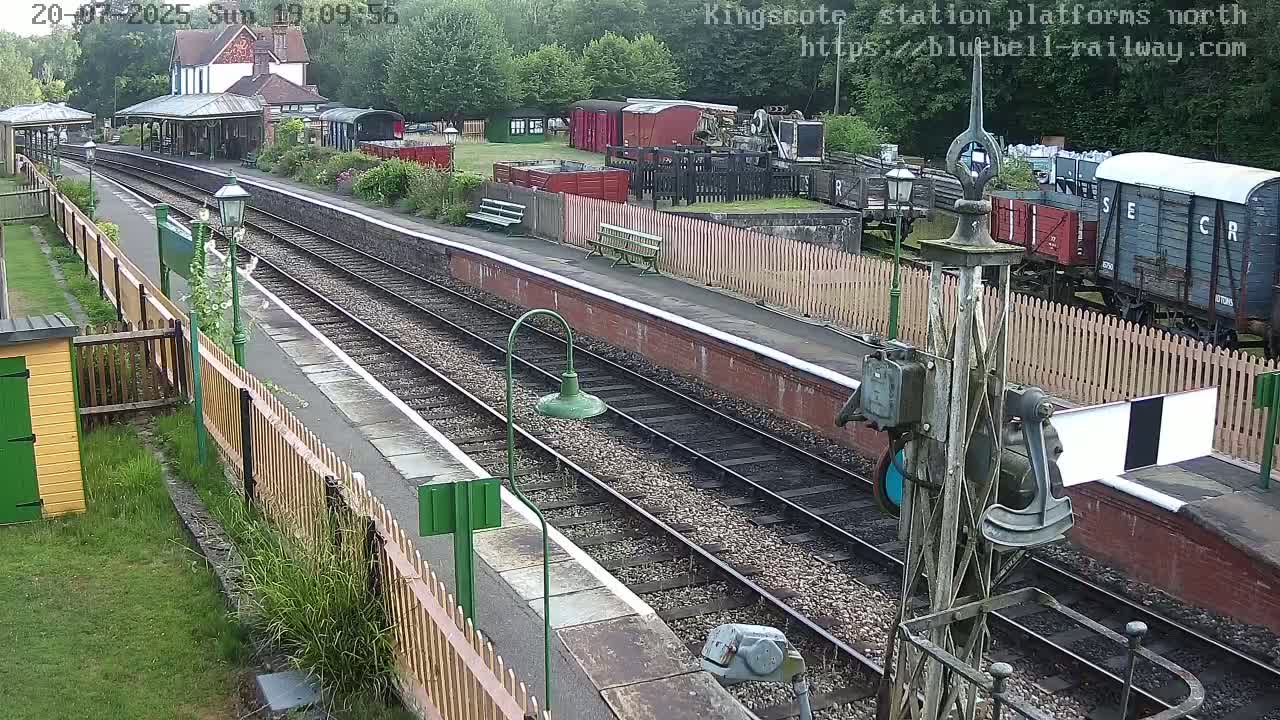 Kingscote Station , Bluebell Railway (Platforms North) Live Cam - East Grinstead, Mid Sussex, West Sussex, South East, England, United Kingdom