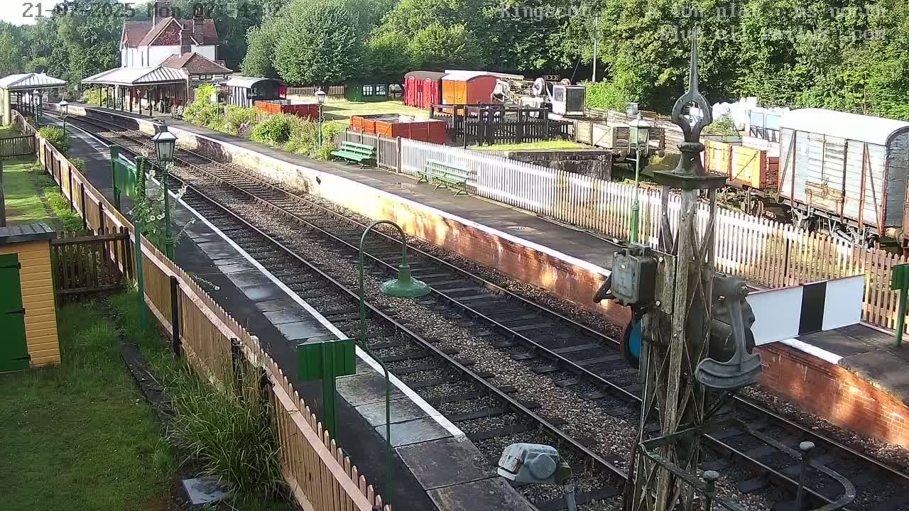 Kingscote Station , Bluebell Railway (Platforms North) Live Cam - East Grinstead, Mid Sussex, West Sussex, South East, England, United Kingdom