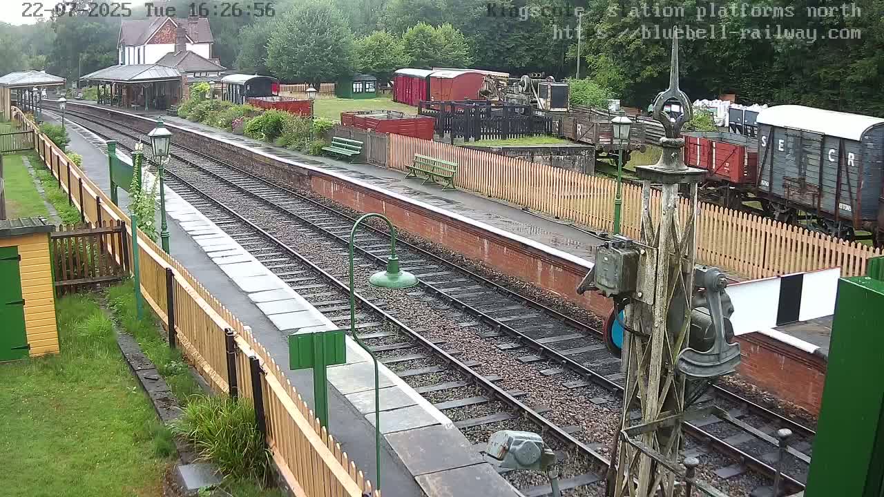 Kingscote Station , Bluebell Railway (Platforms North) Live Cam - East Grinstead, Mid Sussex, West Sussex, South East, England, United Kingdom