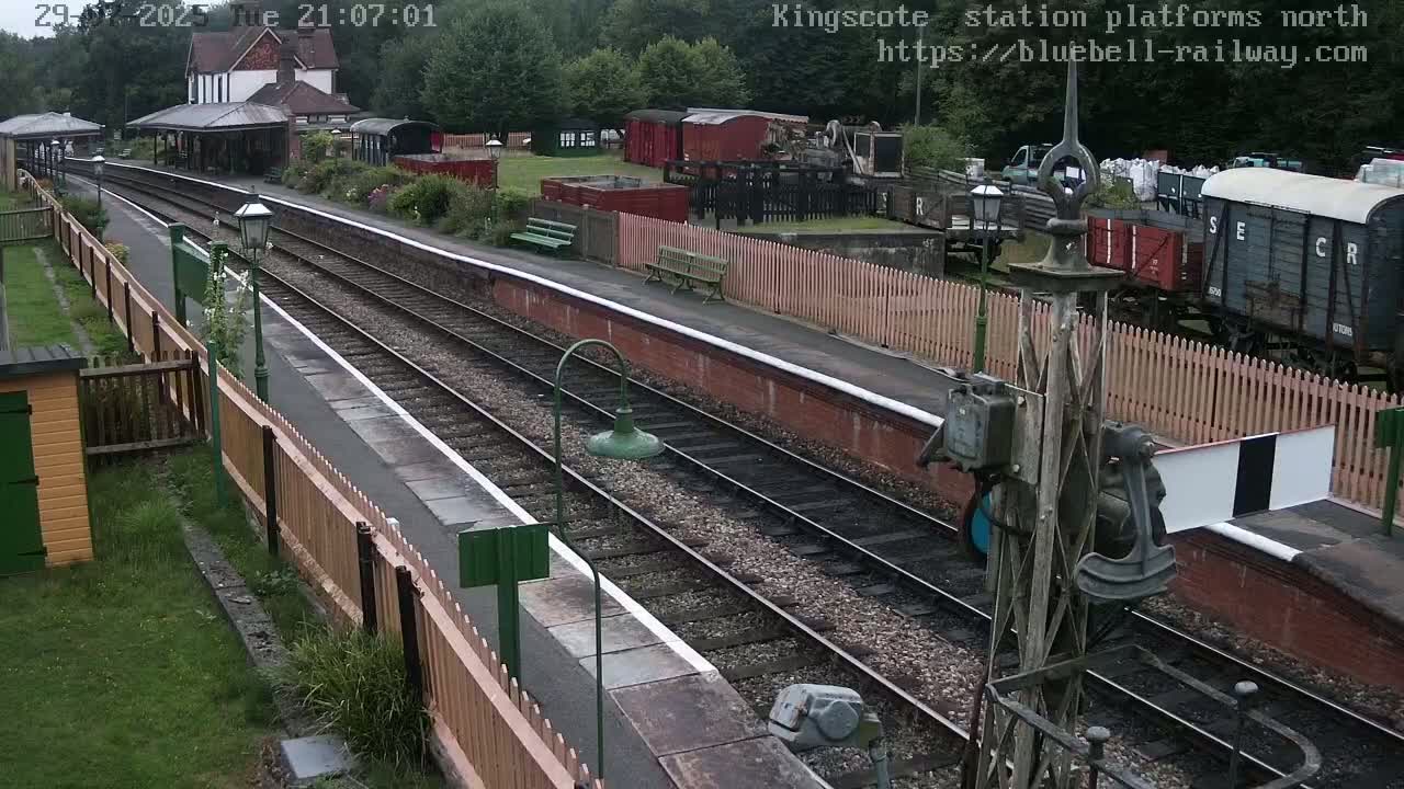 Kingscote Station , Bluebell Railway (Platforms North) Live Cam - East Grinstead, Mid Sussex, West Sussex, South East, England, United Kingdom