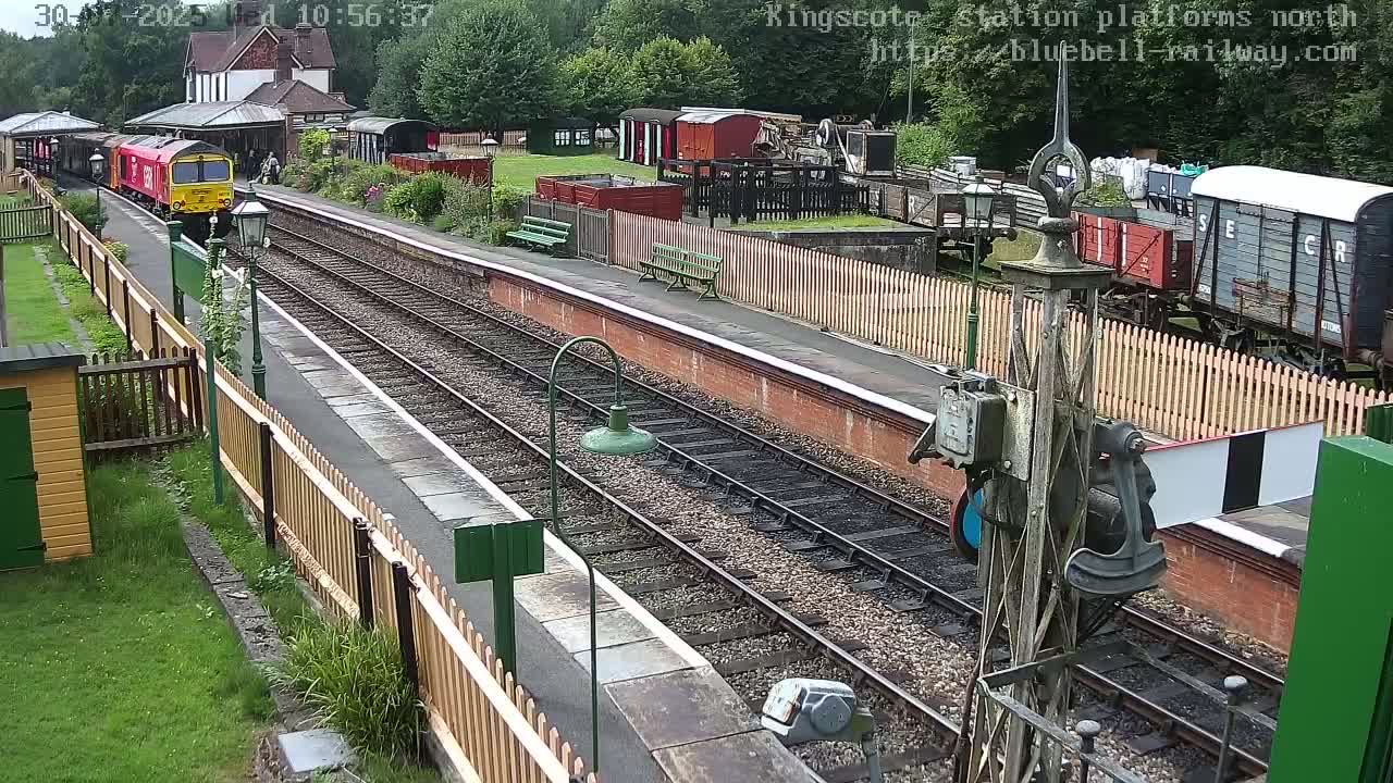 Kingscote Station , Bluebell Railway (Platforms North) Live Cam - East Grinstead, Mid Sussex, West Sussex, South East, England, United Kingdom