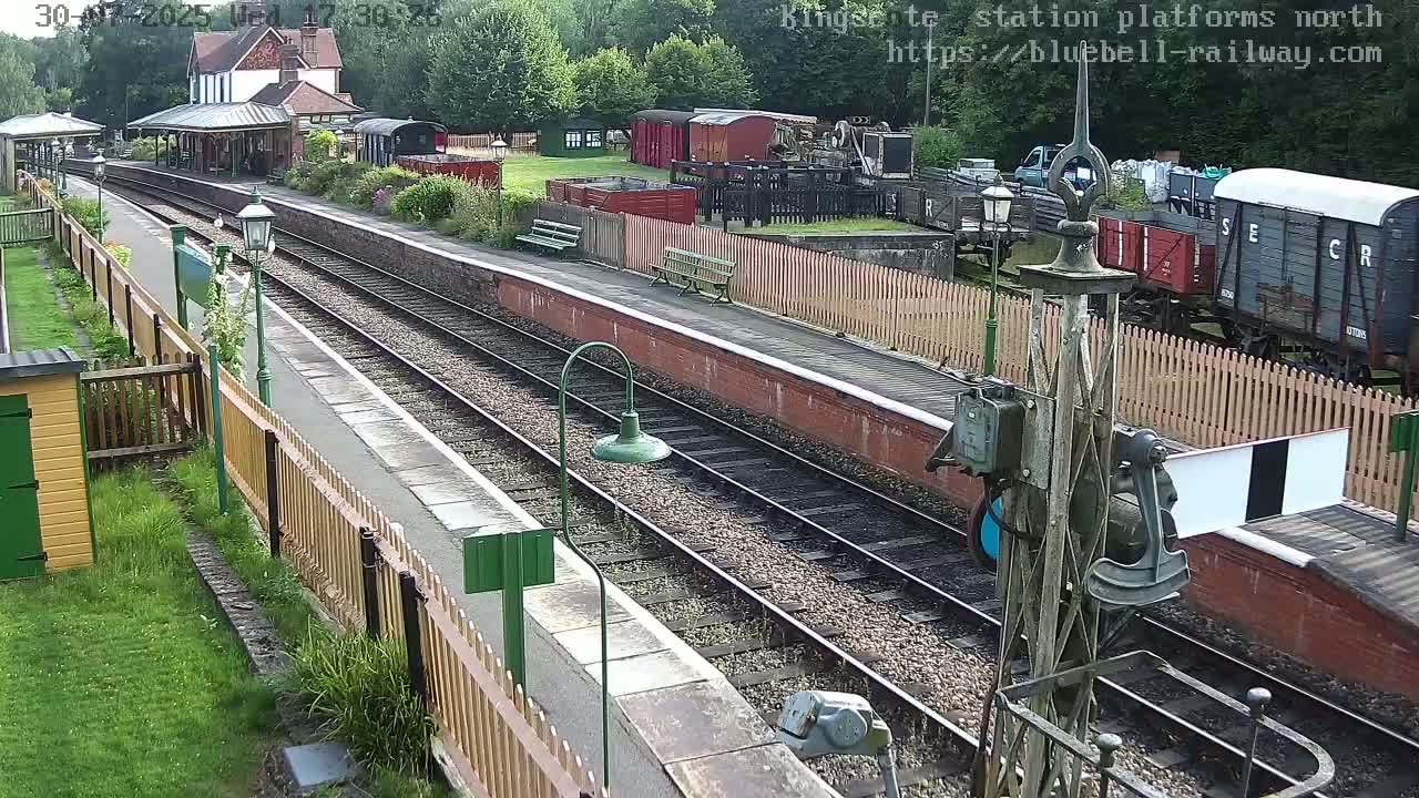 Kingscote Station , Bluebell Railway (Platforms North) Live Cam - East Grinstead, Mid Sussex, West Sussex, South East, England, United Kingdom