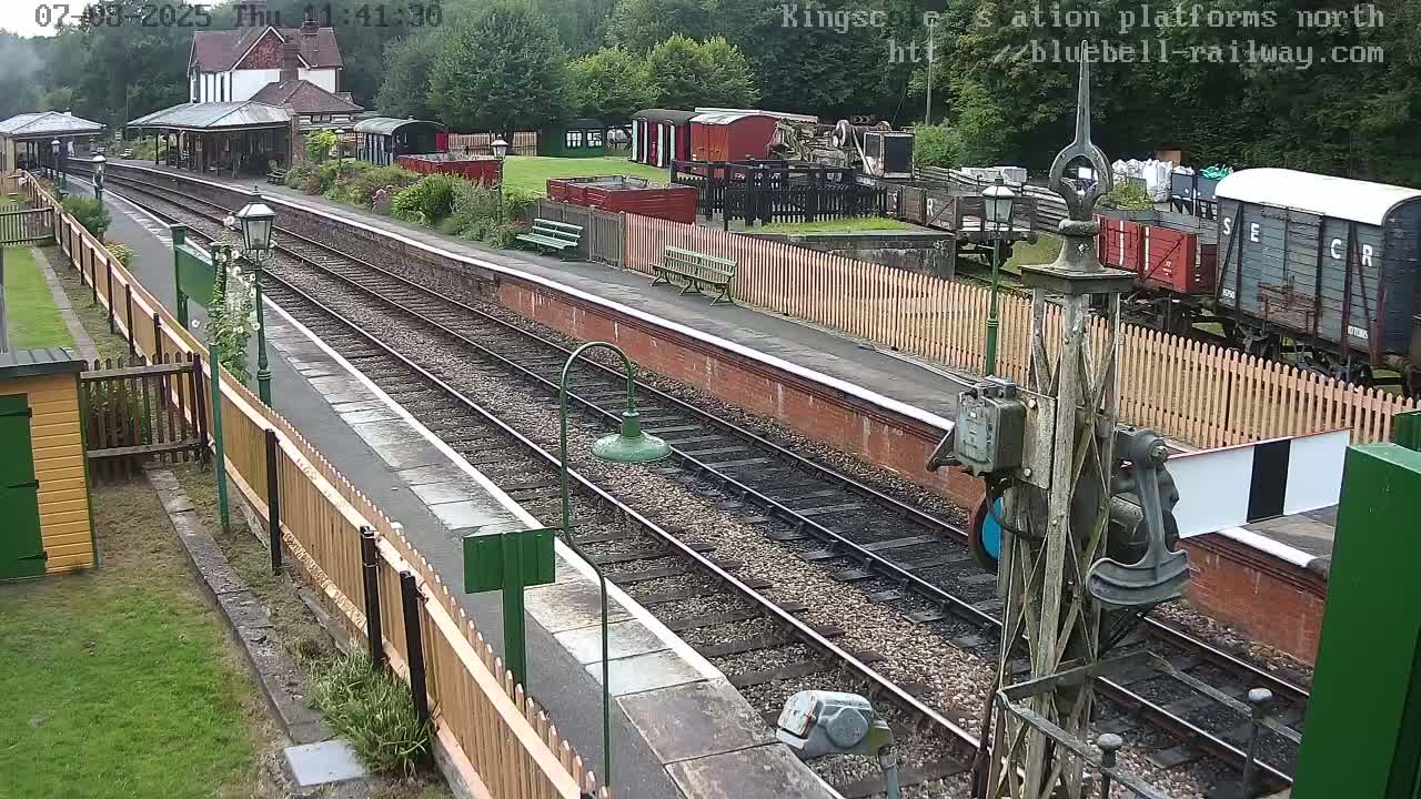 Kingscote Station , Bluebell Railway (Platforms North) Live Cam - East Grinstead, Mid Sussex, West Sussex, South East, England, United Kingdom