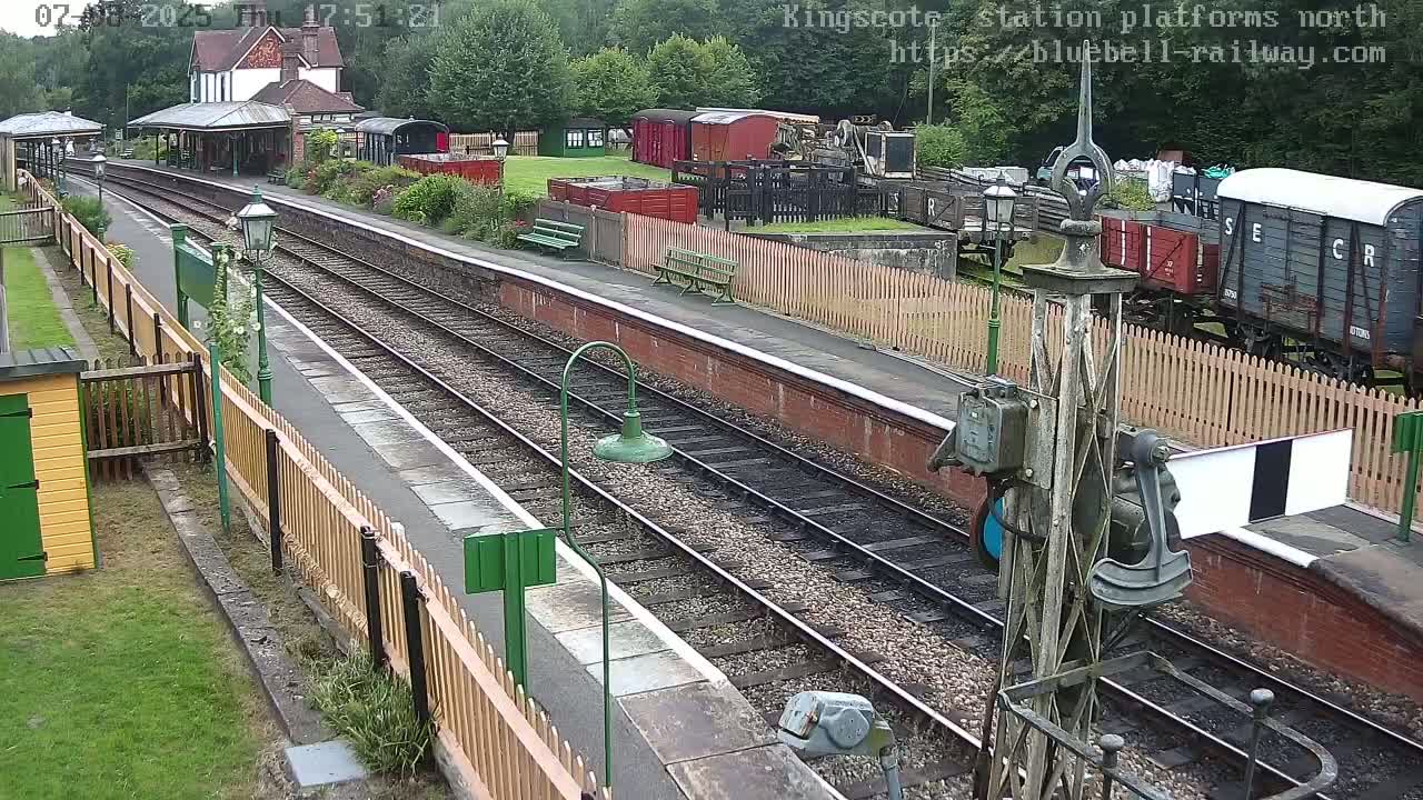 Kingscote Station , Bluebell Railway (Platforms North) Live Cam - East Grinstead, Mid Sussex, West Sussex, South East, England, United Kingdom