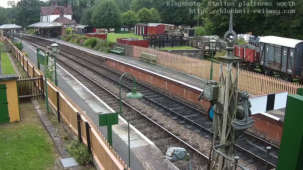 Kingscote Station , Bluebell Railway (Platforms North) Live Cam - East Grinstead, Mid Sussex, West Sussex, South East, England, United Kingdom