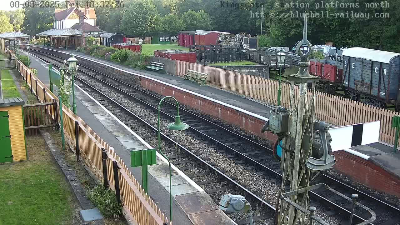 Kingscote Station , Bluebell Railway (Platforms North) Live Cam - East Grinstead, Mid Sussex, West Sussex, South East, England, United Kingdom