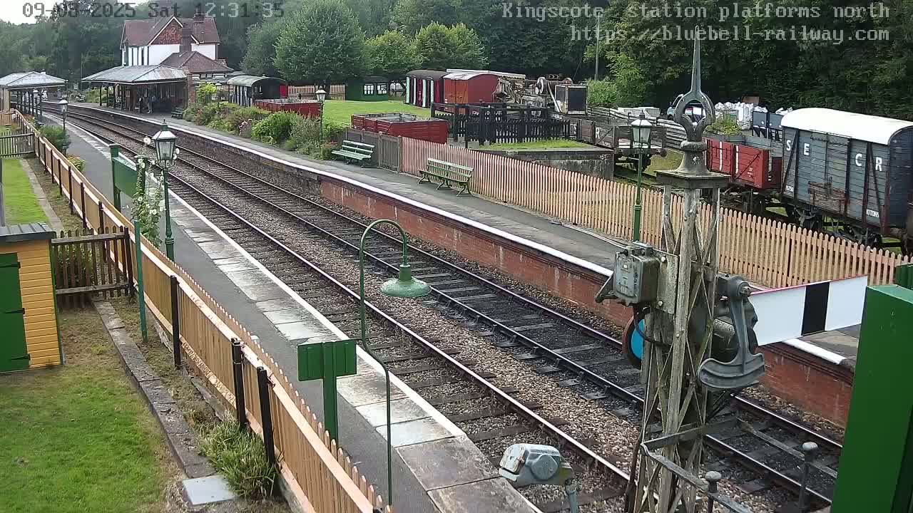 Kingscote Station , Bluebell Railway (Platforms North) Live Cam - East Grinstead, Mid Sussex, West Sussex, South East, England, United Kingdom