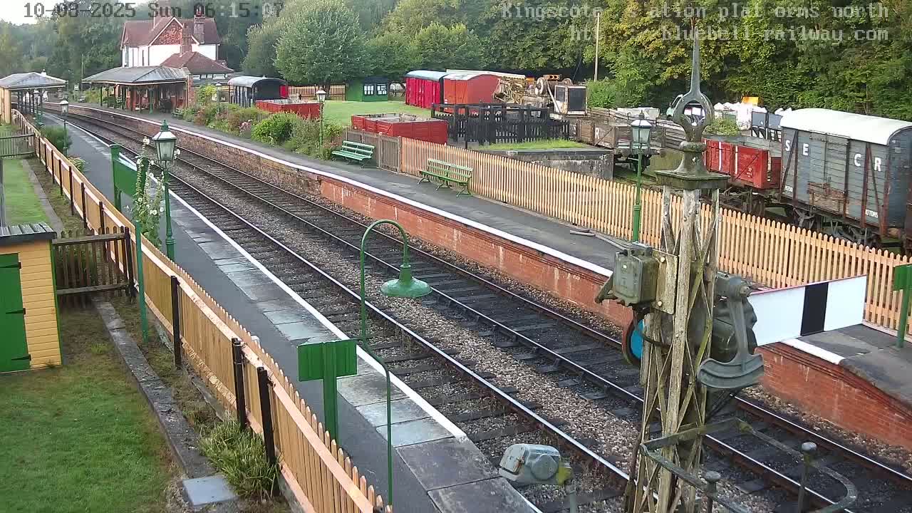Kingscote Station , Bluebell Railway (Platforms North) Live Cam - East Grinstead, Mid Sussex, West Sussex, South East, England, United Kingdom