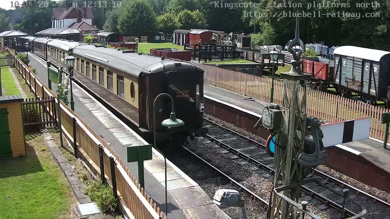 Kingscote Station , Bluebell Railway (Platforms North) Live Cam - East Grinstead, Mid Sussex, West Sussex, South East, England, United Kingdom