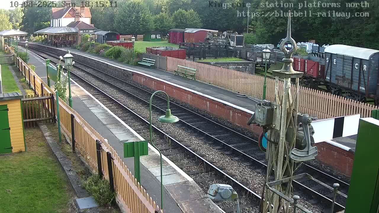 Kingscote Station , Bluebell Railway (Platforms North) Live Cam - East Grinstead, Mid Sussex, West Sussex, South East, England, United Kingdom