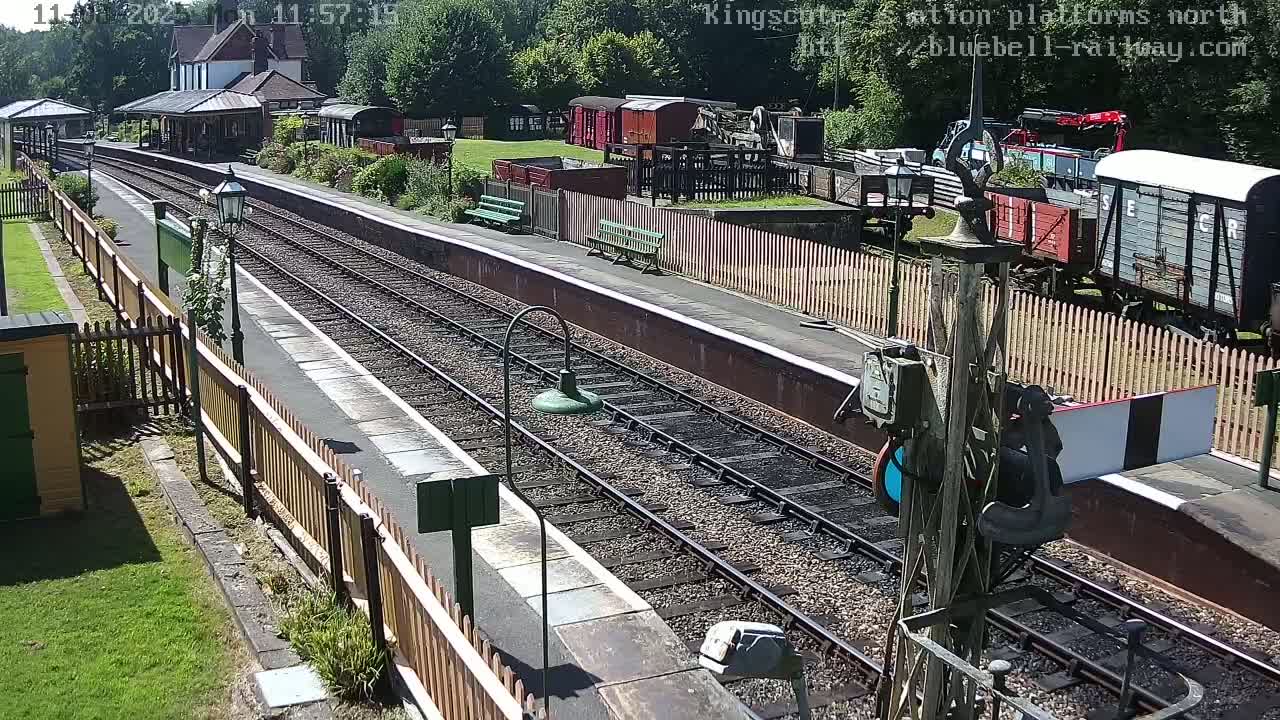 Kingscote Station , Bluebell Railway (Platforms North) Live Cam - East Grinstead, Mid Sussex, West Sussex, South East, England, United Kingdom
