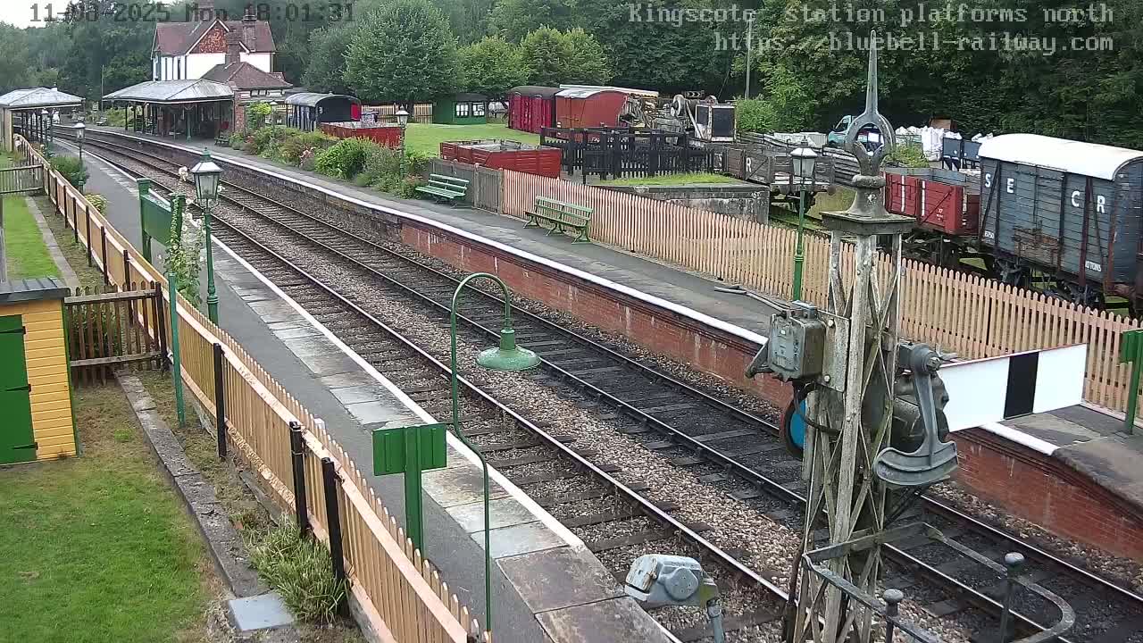 Kingscote Station , Bluebell Railway (Platforms North) Live Cam - East Grinstead, Mid Sussex, West Sussex, South East, England, United Kingdom