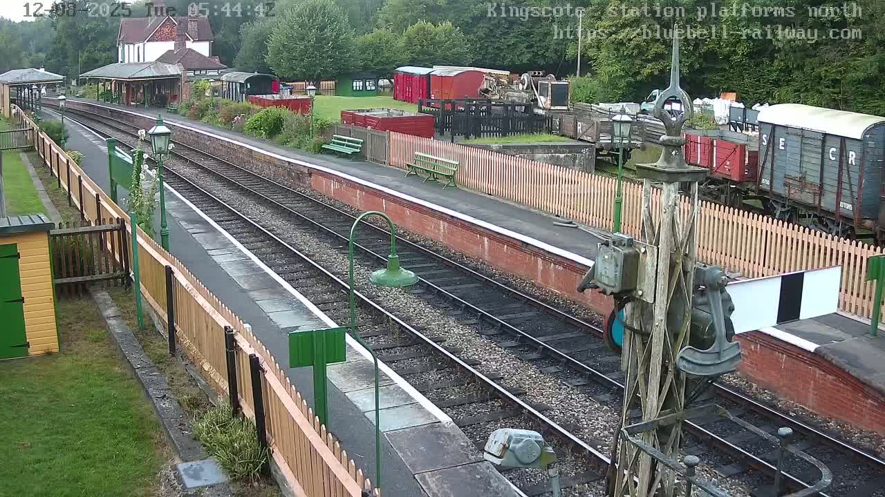 Kingscote Station , Bluebell Railway (Platforms North) Live Cam - East Grinstead, Mid Sussex, West Sussex, South East, England, United Kingdom