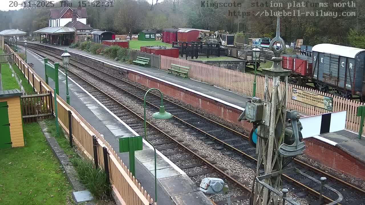 Kingscote Station , Bluebell Railway (Platforms North) Live Cam - East Grinstead, Mid Sussex, West Sussex, South East, England, United Kingdom
