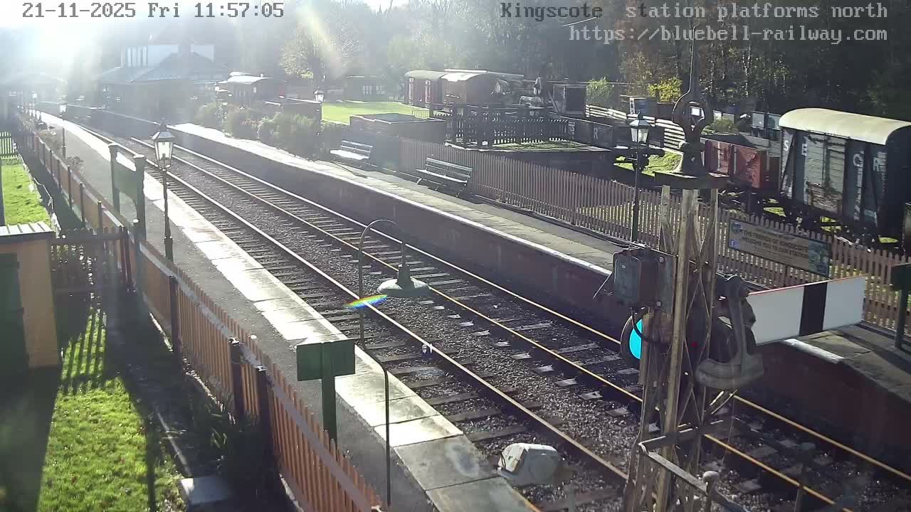 Kingscote Station , Bluebell Railway (Platforms North) Live Cam - East Grinstead, Mid Sussex, West Sussex, South East, England, United Kingdom