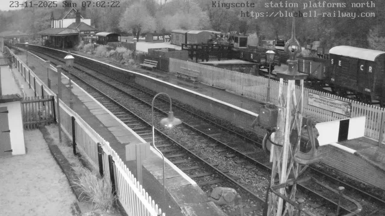 Kingscote Station , Bluebell Railway (Platforms North) Live Cam - East Grinstead, Mid Sussex, West Sussex, South East, England, United Kingdom