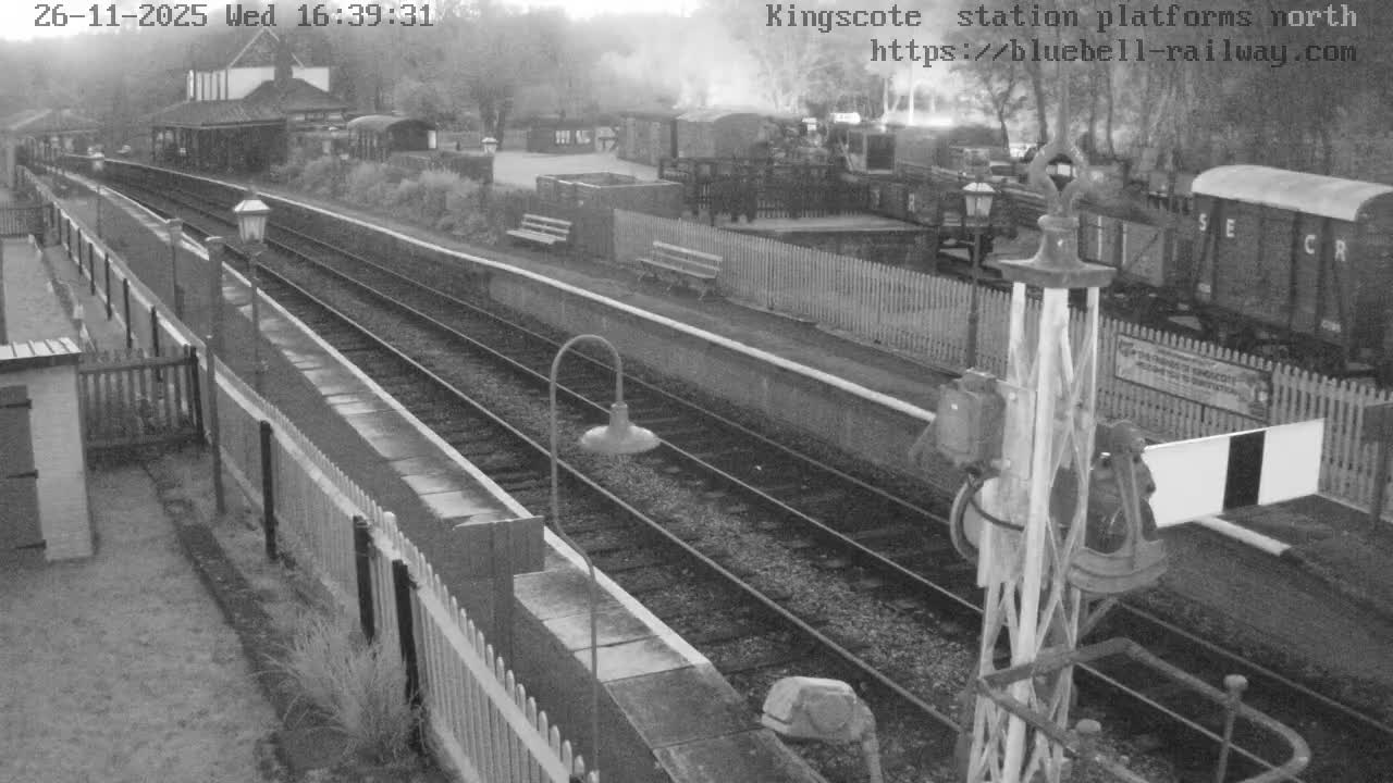 Kingscote Station , Bluebell Railway (Platforms North) Live Cam - East Grinstead, Mid Sussex, West Sussex, South East, England, United Kingdom