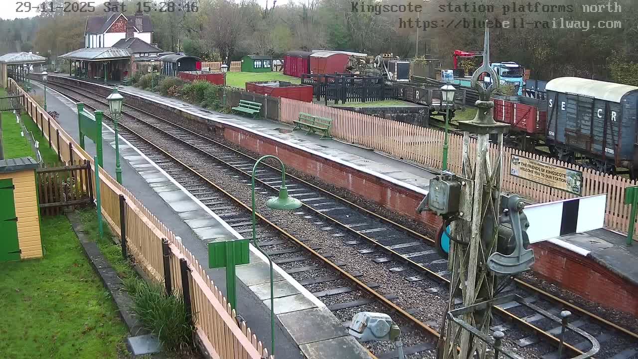 Kingscote Station , Bluebell Railway (Platforms North) Live Cam - East Grinstead, Mid Sussex, West Sussex, South East, England, United Kingdom