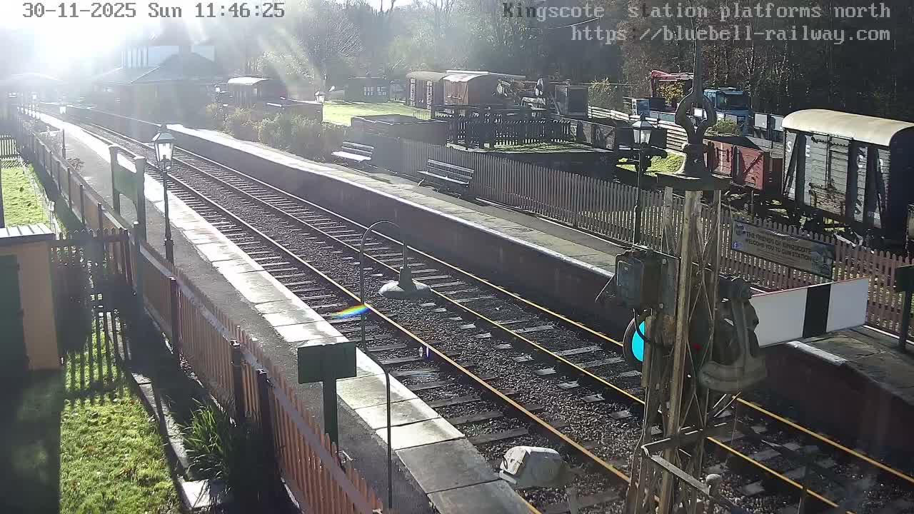 Kingscote Station , Bluebell Railway (Platforms North) Live Cam - East Grinstead, Mid Sussex, West Sussex, South East, England, United Kingdom