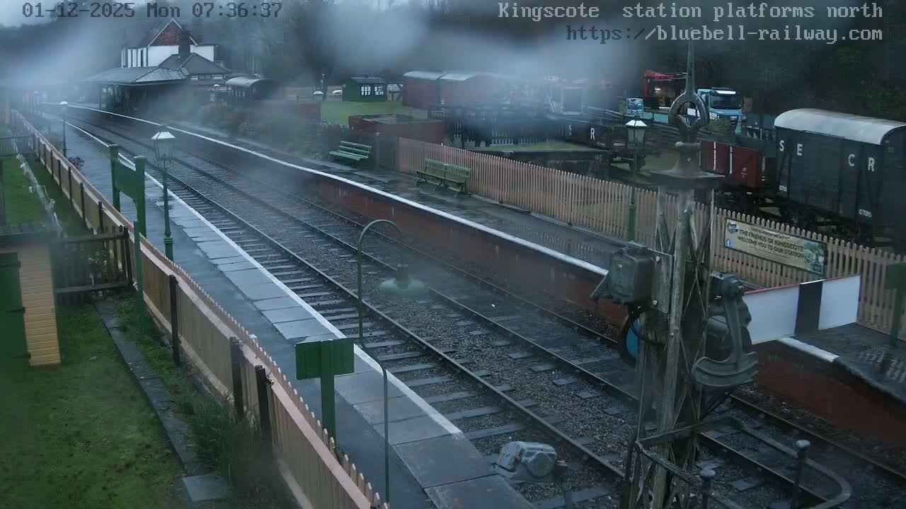 Kingscote Station , Bluebell Railway (Platforms North) Live Cam - East Grinstead, Mid Sussex, West Sussex, South East, England, United Kingdom