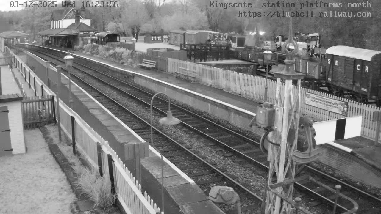 Kingscote Station , Bluebell Railway (Platforms North) Live Cam - East Grinstead, Mid Sussex, West Sussex, South East, England, United Kingdom