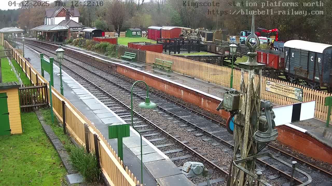 Kingscote Station , Bluebell Railway (Platforms North) Live Cam - East Grinstead, Mid Sussex, West Sussex, South East, England, United Kingdom