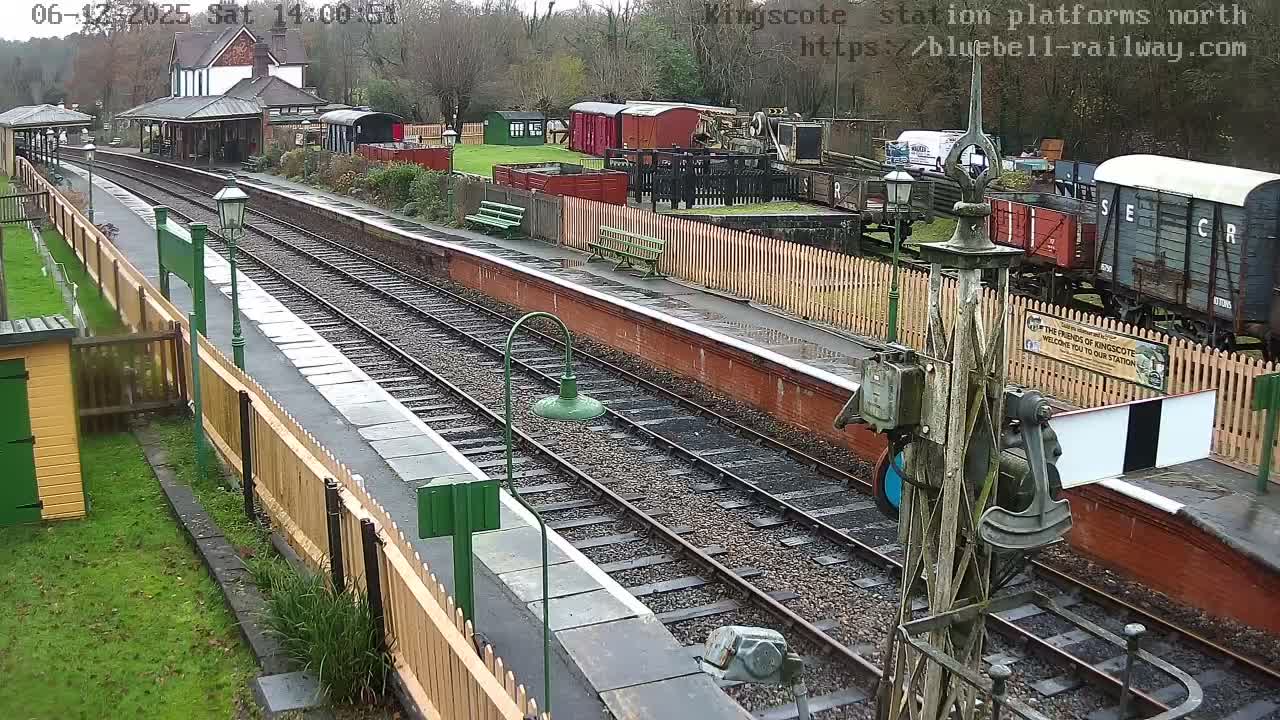 Kingscote Station , Bluebell Railway (Platforms North) Live Cam - East Grinstead, Mid Sussex, West Sussex, South East, England, United Kingdom