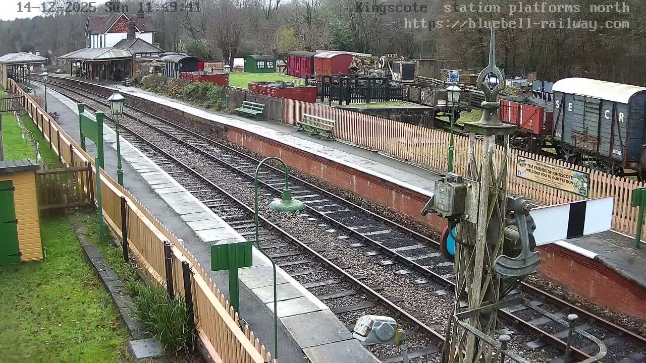 Kingscote Station , Bluebell Railway (Platforms North) Live Cam - East Grinstead, Mid Sussex, West Sussex, South East, England, United Kingdom