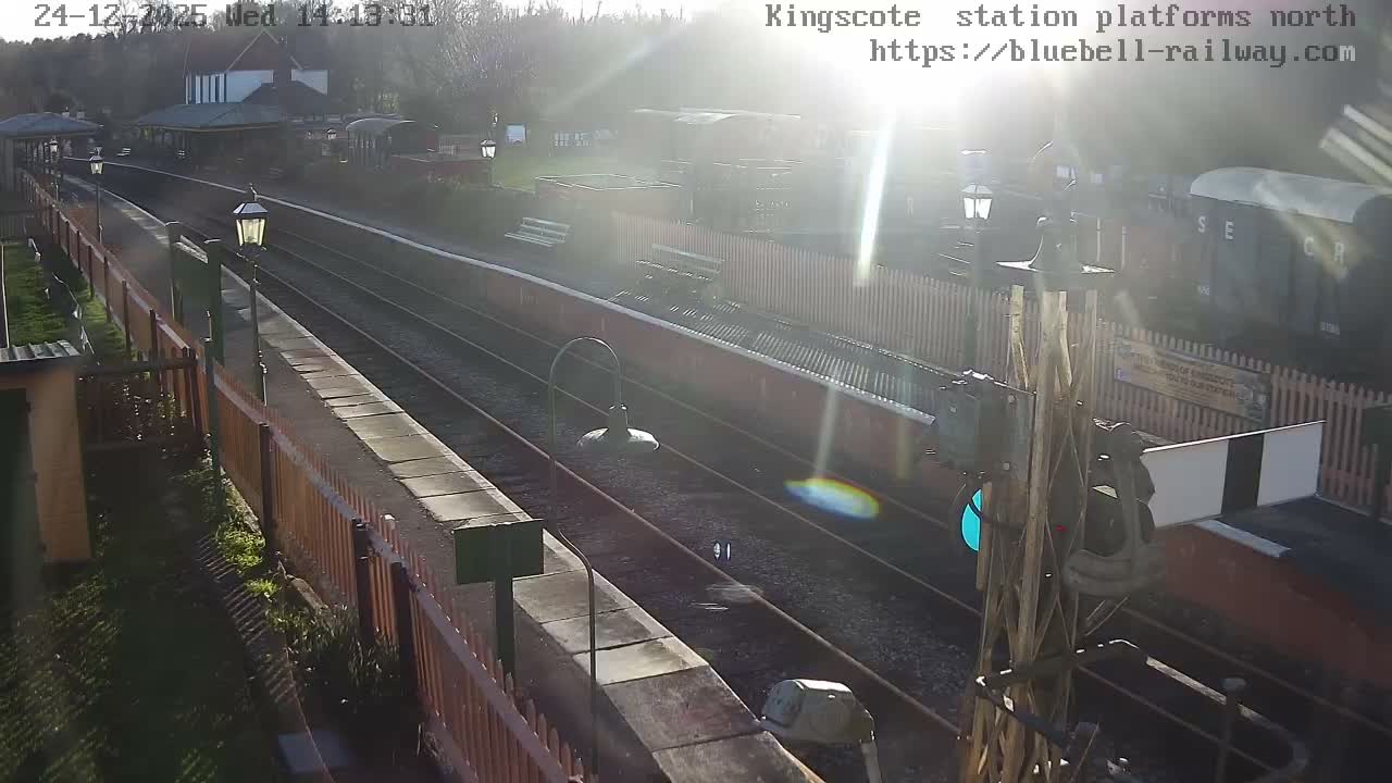 Kingscote Station , Bluebell Railway (Platforms North) Live Cam - East Grinstead, Mid Sussex, West Sussex, South East, England, United Kingdom