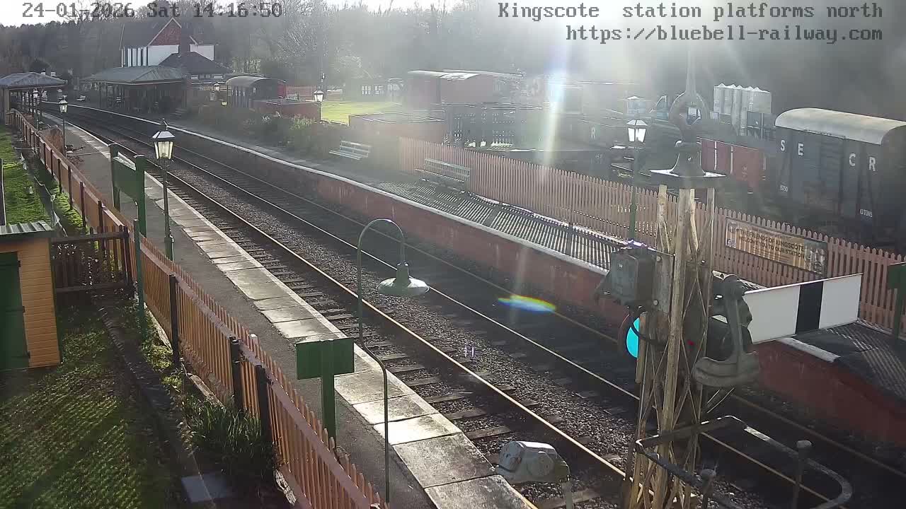 Kingscote Station , Bluebell Railway (Platforms North) Live Cam - East Grinstead, Mid Sussex, West Sussex, South East, England, United Kingdom