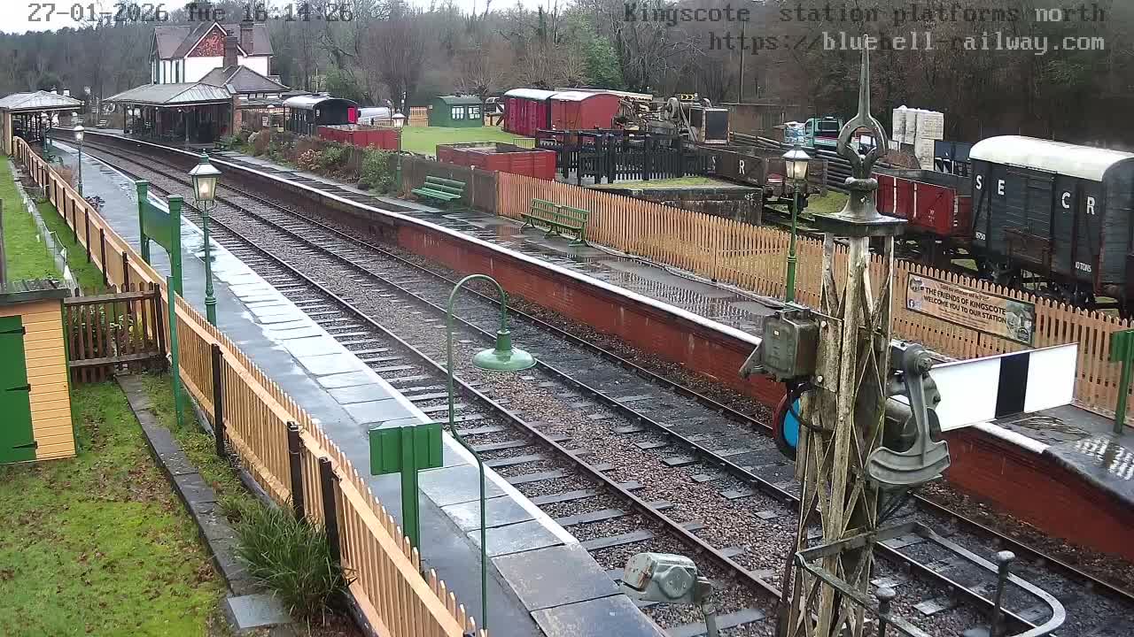 Kingscote Station , Bluebell Railway (Platforms North) Live Cam - East Grinstead, Mid Sussex, West Sussex, South East, England, United Kingdom