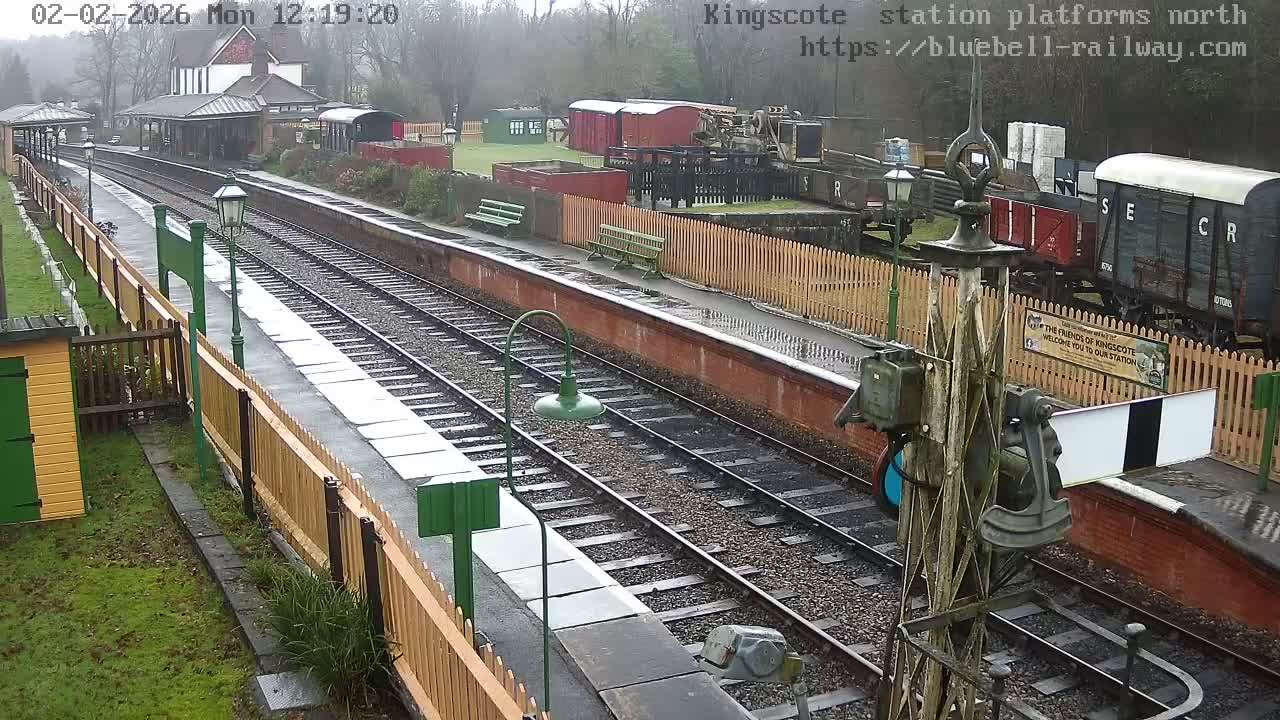 Kingscote Station , Bluebell Railway (Platforms North) Live Cam - East Grinstead, Mid Sussex, West Sussex, South East, England, United Kingdom