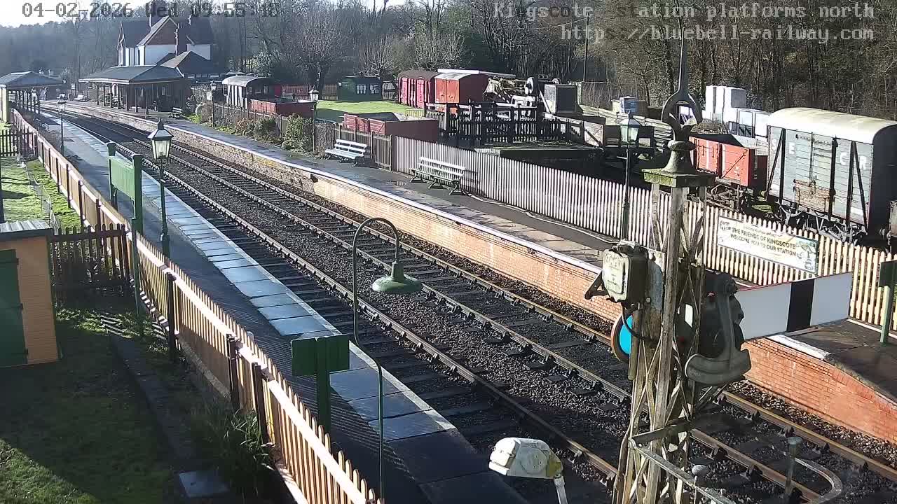 Kingscote Station , Bluebell Railway (Platforms North) Live Cam - East Grinstead, Mid Sussex, West Sussex, South East, England, United Kingdom